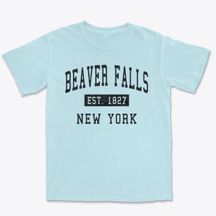 Beaver Falls New York Classic Established Premium Heavyweight T-shirt