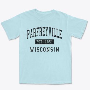 Parfreyville Wisconsin Classic Established Premium Heavyweight T-shirt