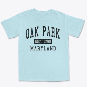 Oak Park Maryland Classic Established Premium Heavyweight T-shirt