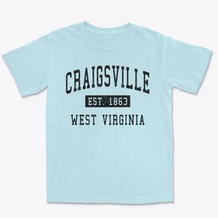 Craigsville West Virginia Classic Established Premium Heavyweight T-shirt