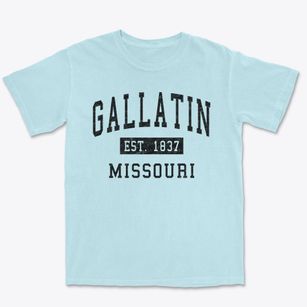 Gallatin Missouri Classic Established Premium Heavyweight T-shirt