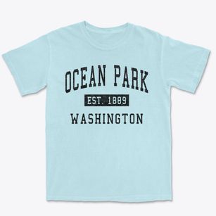 Ocean Park Washington Classic Established Premium Heavyweight T-shirt