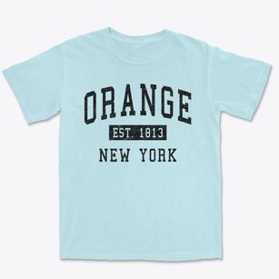 Orange New York Classic Established Premium Heavyweight T-shirt