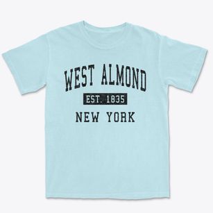 West Almond New York Classic Established Premium Heavyweight T-shirt