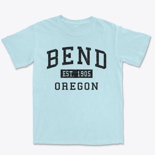 Bend Oregon Classic Established Premium Heavyweight T-shirt