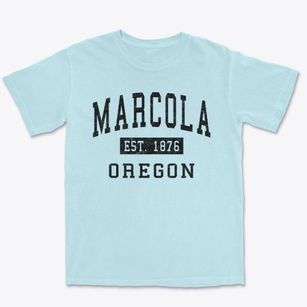 Marcola Oregon Classic Established Premium Heavyweight T-shirt