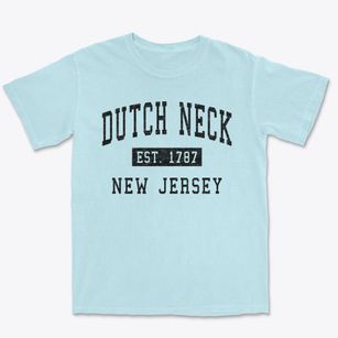 Dutch Neck New Jersey Classic Established Premium Heavyweight T-shirt