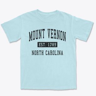 Mount Vernon North Carolina Classic Established Premium Heavyweight T-shirt