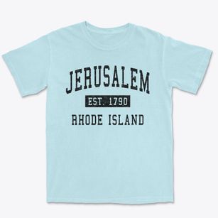 Jerusalem Rhode Island Classic Established Premium Heavyweight T-shirt