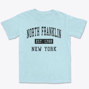 North Franklin New York Classic Established Premium Heavyweight T-shirt