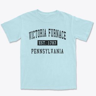 Victoria Furnace Pennsylvania Classic Established Premium Heavyweight T-shirt