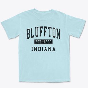 Bluffton Indiana Classic Established Premium Heavyweight T-shirt