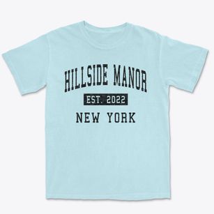 Hillside Manor New York Classic Established Premium Heavyweight T-shirt