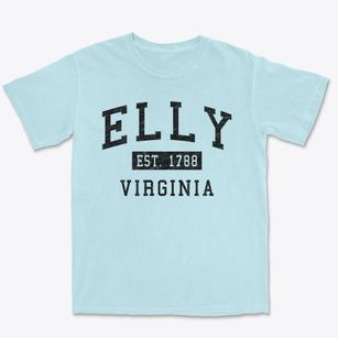 Elly Virginia Classic Established Premium Heavyweight T-shirt