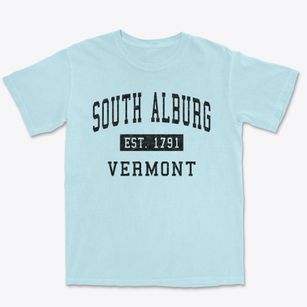 South Alburg Vermont Classic Established Premium Heavyweight T-shirt