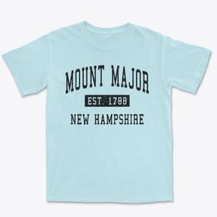 Mount Major New Hampshire Classic Established Premium Heavyweight T-shirt