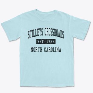 Stilleys Crossroads North Carolina Classic Established Premium Heavyweight T-shirt