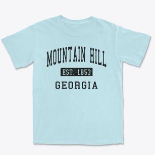Mountain Hill Georgia Classic Established Premium Heavyweight T-shirt