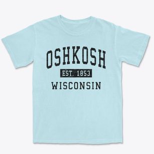 Oshkosh Wisconsin Classic Established Premium Heavyweight T-shirt