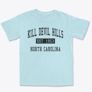 Kill Devil Hills North Carolina Classic Established Premium Heavyweight T-shirt