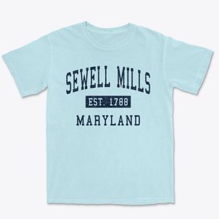 Sewell Mills Maryland Classic Established Premium Heavyweight T-shirt