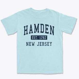 Hamden New Jersey Classic Established Premium Heavyweight T-shirt