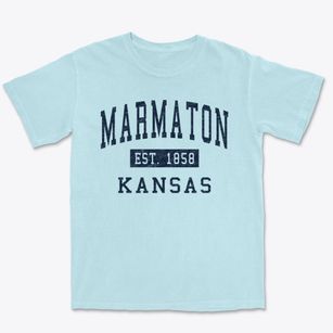 Marmaton Kansas Classic Established Premium Heavyweight T-shirt
