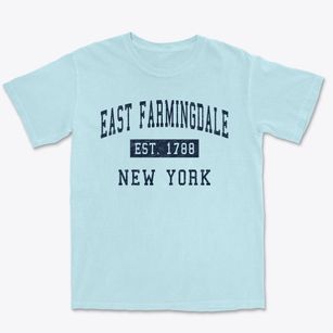 East Farmingdale New York Classic Established Premium Heavyweight T-shirt