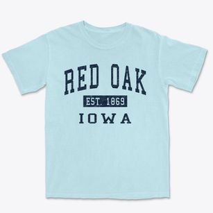 Red Oak Iowa Classic Established Premium Heavyweight T-shirt