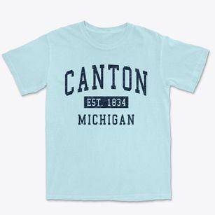 Canton Michigan Classic Established Premium Heavyweight T-shirt