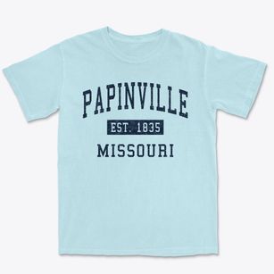 Papinville Missouri Classic Established Premium Heavyweight T-shirt