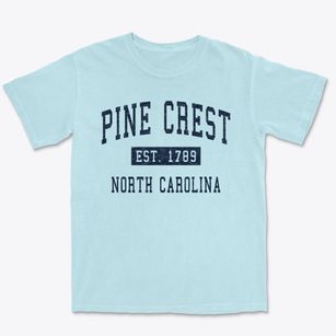 Pine Crest North Carolina Classic Established Premium Heavyweight T-shirt