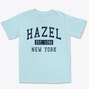 Hazel New York Classic Established Premium Heavyweight T-shirt