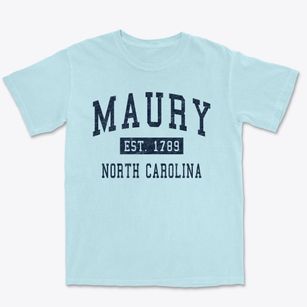 Maury North Carolina Classic Established Premium Heavyweight T-shirt