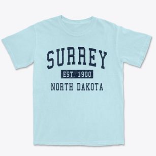Surrey North Dakota Classic Established Premium Heavyweight T-shirt
