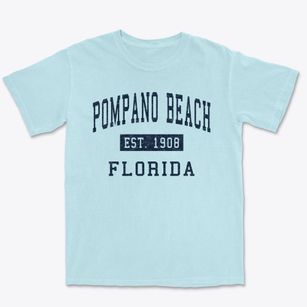 Pompano Beach Florida Classic Established Premium Heavyweight T-shirt