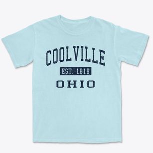 Coolville Ohio Classic Established Premium Heavyweight T-shirt