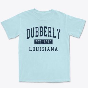 Dubberly Louisiana Classic Established Premium Heavyweight T-shirt