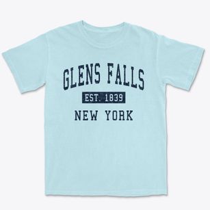Glens Falls New York Classic Established Premium Heavyweight T-shirt