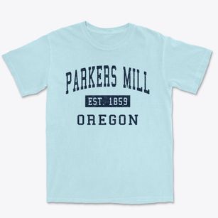 Parkers Mill Oregon Classic Established Premium Heavyweight T-shirt