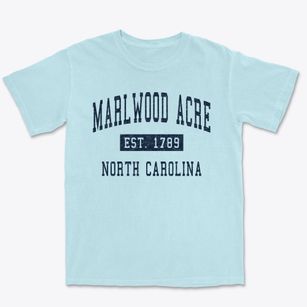 Marlwood Acre North Carolina Classic Established Premium Heavyweight T-shirt