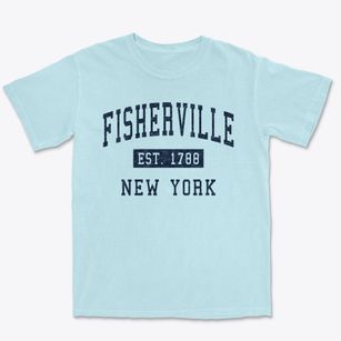 Fisherville New York Classic Established Premium Heavyweight T-shirt