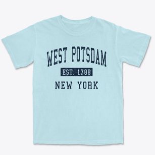 West Potsdam New York Classic Established Premium Heavyweight T-shirt