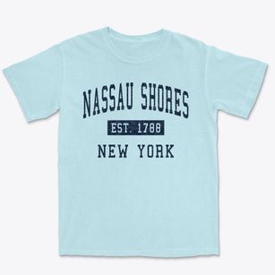 Nassau Shores New York Classic Established Premium Heavyweight T-shirt