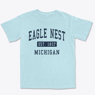 Eagle Nest Michigan Classic Established Premium Heavyweight T-shirt