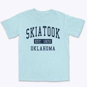 Skiatook Oklahoma Classic Established Premium Heavyweight T-shirt