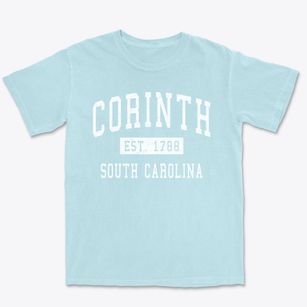 Corinth South Carolina Classic Established Premium Heavyweight T-shirt