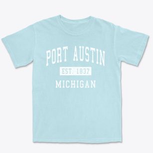 Port Austin Michigan Classic Established Premium Heavyweight T-shirt