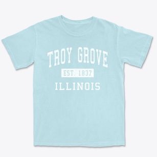 Troy Grove Illinois Classic Established Premium Heavyweight T-shirt