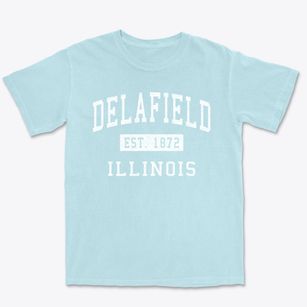 Delafield Illinois Classic Established Premium Heavyweight T-shirt